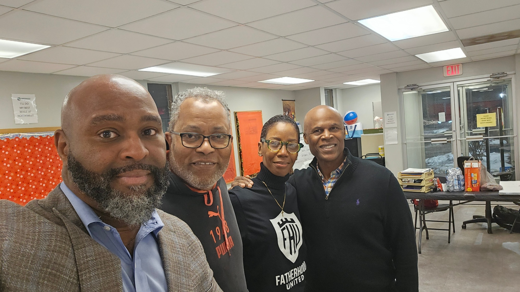 TC Bell with community leaders in a group photo